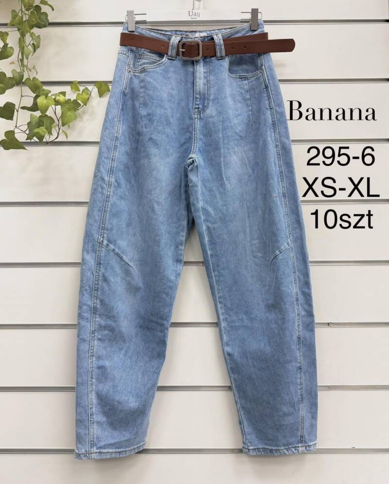 Spodnie damskie jeansy Roz XS-XL, 1 Kolor Paczka 10 szt